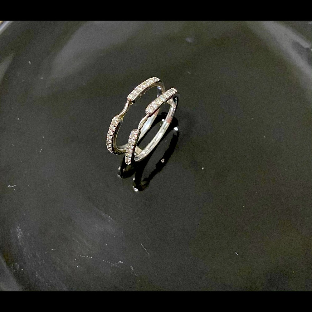 10k gold moissanite Charles & Colvard Enhancer